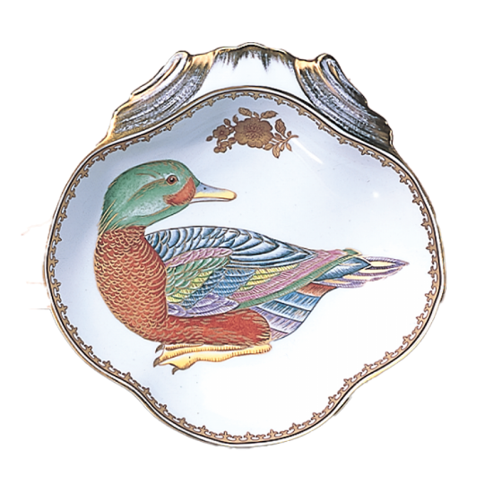Picture of Mottahedeh 'Chinese Export' Mallard Duck Shell Dish