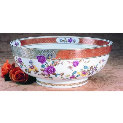 Picture of Mottahedeh 'Presentation Collection' Famille Rose Punch Bowl