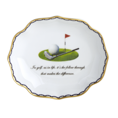 Picture of Mottahedeh 'In Golf, As In Life, It's The Follow Through That Makes The Difference' Ring Tray