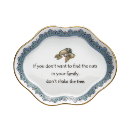 Picture of Mottahedeh 'If You Don't Want to Find the Nuts in Your Family, Don't Shake the Tree' Ring Tray