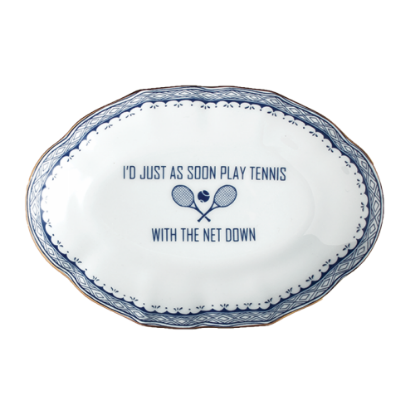Picture of Mottahedeh 'I'd Just as Soon Play Tennis with the Net Down' Ring Tray