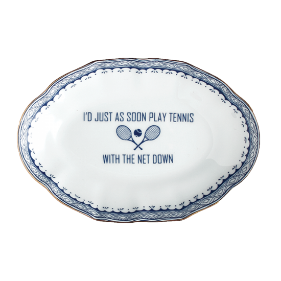 Picture of Mottahedeh 'I'd Just as Soon Play Tennis with the Net Down' Ring Tray