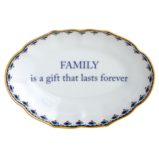 Picture of Mottahedeh 'Family is a Gifts that Lasts Forever' Ring Tray