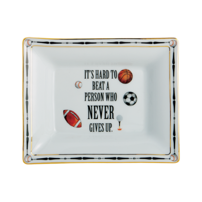 Picture of Mottahedeh 'It's Hard to Beat a Person Who Never Gives Up' Tray