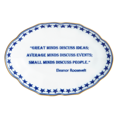 Picture of Mottahedeh 'Great Minds Discuss Ideas - Eleanor Roosevelt' Ring Tray