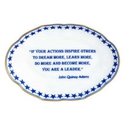 Picture of Mottahedeh 'If Your Actions Inspire Others - John Quincy Adams' Ring Tray