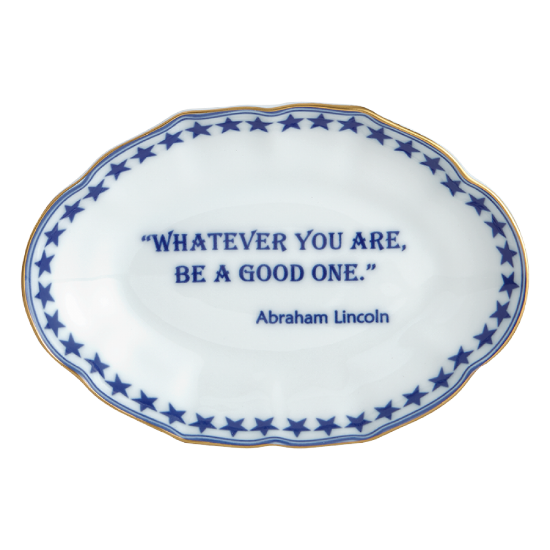 Picture of Mottahedeh 'Whatever You Are, Be a Good One. - Abraham Lincoln' Ring Tray