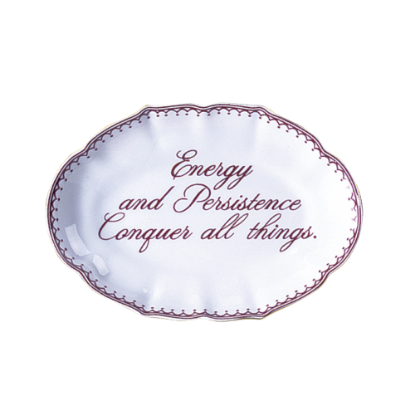 Picture of Mottahedeh 'Energy and Persistence Conquer All Things' Ring Tray