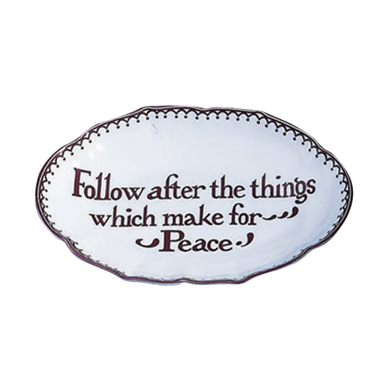 Picture of Mottahedeh 'Follow After the Things Which Make for Peace' Ring Tray