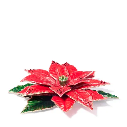 Picture of Jay Strongwater Poinsettia Objet