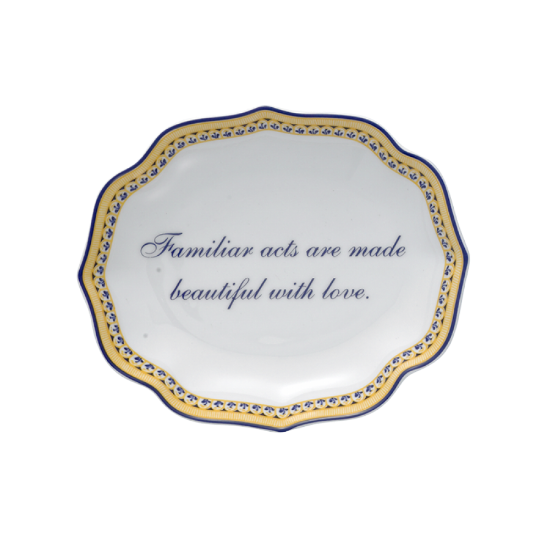 Picture of Mottahedeh 'Familiar Acts Are Made Beautiful with Love' Ring Tray
