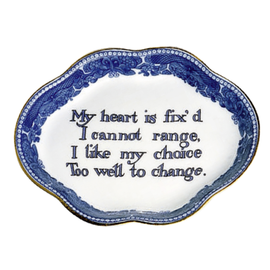 Picture of Mottahedeh 'My Heart Is Fix'd I Cannot Range, I Like My Choice Too Well To Stay' Ring Tray