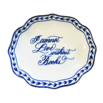 Picture of Mottahedeh 'I Cannot Live Without Books' Ring Tray