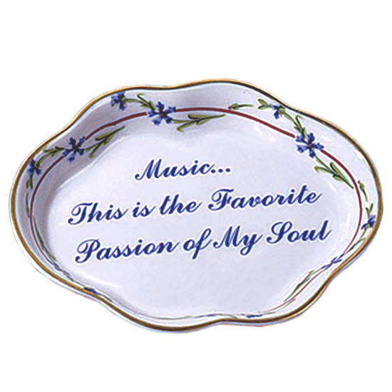 Picture of Mottahedeh 'Music... This is the Favorite Passion of My Soul' Ring Tray