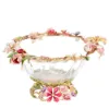 Picture of Jay Strongwater Cornelis Dutch Floral Glass Bowl