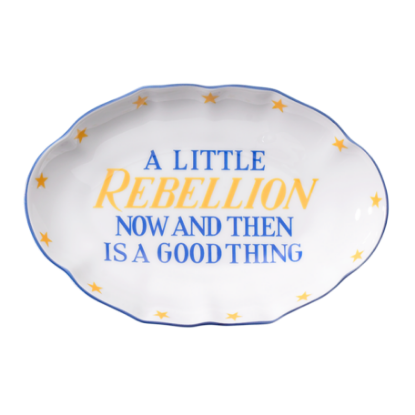 Picture of Mottahedeh 'A Little Rebellion Now and Then is a Good Thing' Ring Tray