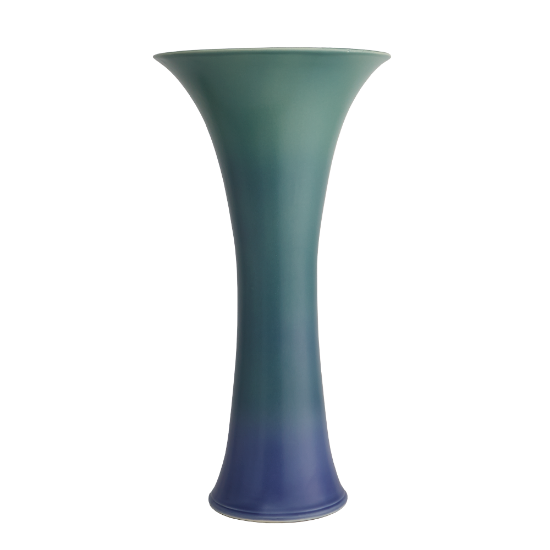 Picture of Rookwood for Mottahedeh 'Callalily' Vase in Verdigris & Blue