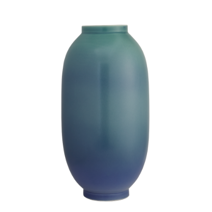 Picture of Rookwood for Mottahedeh 'Lozenge' Vase in Verdigris & Blue