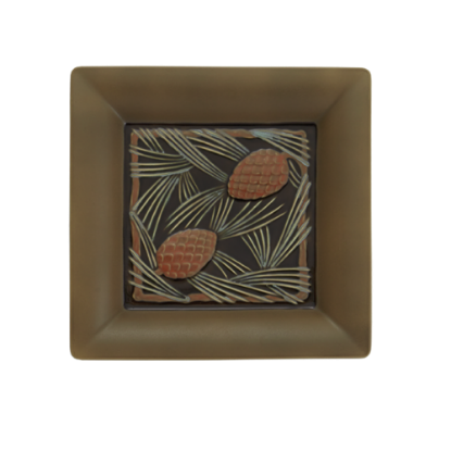 Picture of Rookwood for Mottahedeh 'Pinecone' Large Square Tray