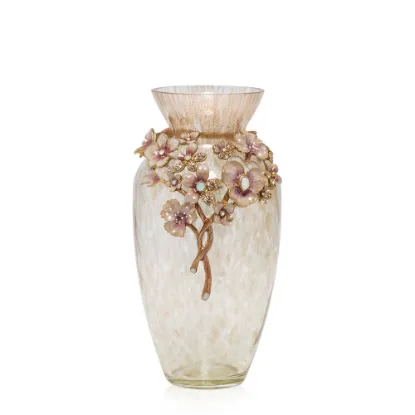 Picture of Jay Strongwater Polly Vase - Pale Pink