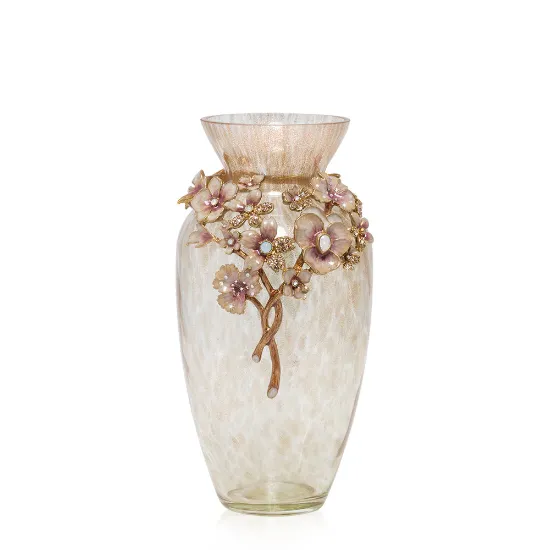 Picture of Jay Strongwater Polly Vase - Pale Pink