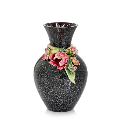 Picture of Jay Strongwater Lilia Tulip Vase - Night Bloom
