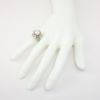 Picture of Vintage 14k Textured White Gold, Pearl & Diamond Ballerina Ring