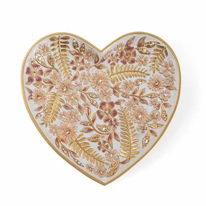 Picture of Jay Strongwater Aria Floral Heart - Blush