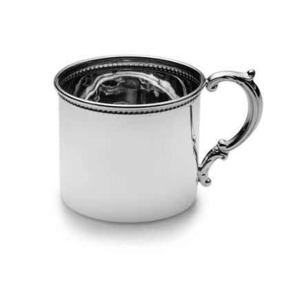 Picture of Empire Beaded Sterling Silver Baby Cup