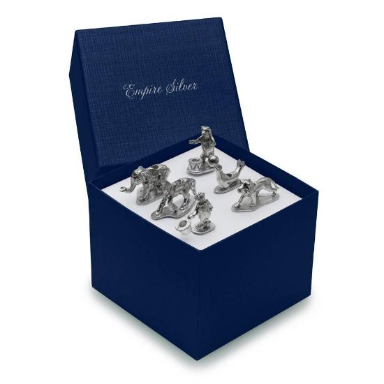 Picture of Empire Pewter Circus Birthday Candle Holders - Set of 6