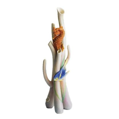 Picture of Triple Bud Seahorse Vase by Franz 