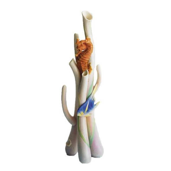 Picture of Triple Bud Seahorse Vase by Franz 