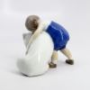 Picture of Bing & Grondahl Porcelain 'Unconditional Love - Two Friends' Boy with Bulldog Figurine