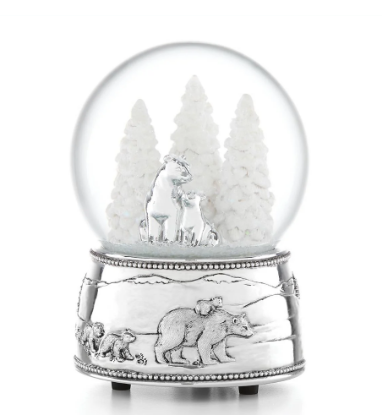 Picture of Reed & Barton North Pole Bound Polar Bears Musical Snow Globe