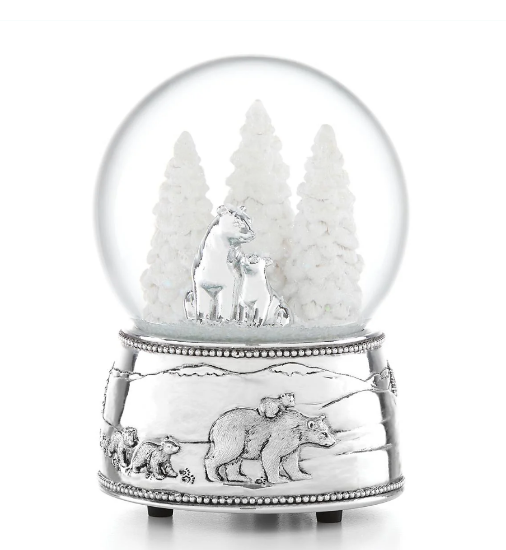 Picture of Reed & Barton North Pole Bound Polar Bears Musical Snow Globe