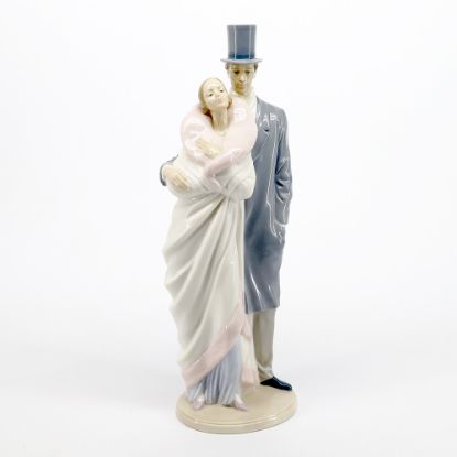 Picture of NAO by Lladro 'High Society Couple' Elegant Couple Porcelain Figurine
