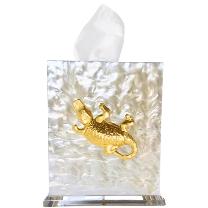 Picture of Alligator Boutique Tissue Box Cover By Southern Tribute