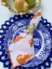 Picture of Set of 4 Orange Tiger Dinner Napkins By Southern Tribute 