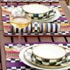Picture of MacKenzie-Childs Set Of 4 Enameled Courtly Check Everyday Bowls