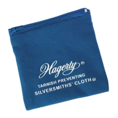 Picture of 4 x 4 Silver and Gold Zippered Jewelry Keeper by Hagerty