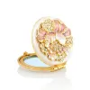 Picture of Jay Strongwater Angela Round Floral Compact