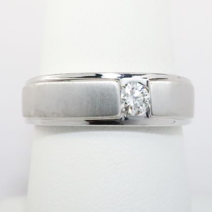 Picture of 14k White Gold Men's Diamond Ring 