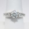 Picture of 14k White Gold .97CT Diamond Engagement Ring 