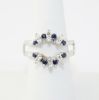 Picture of 14k White Gold Sapphire & Diamond Ring Jacket 