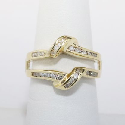 Picture of 14k Yellow Gold Diamond Insert Ring 