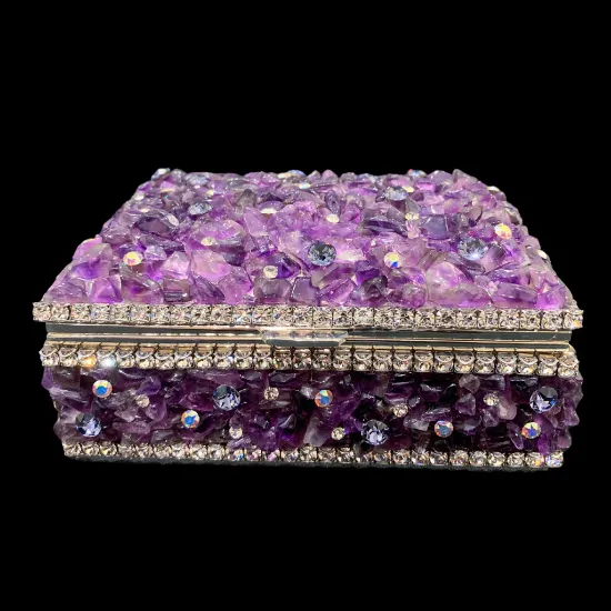 Picture of Isabella Adams  Amethyst & Crystals Keepsake Box