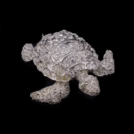 Picture of Isabella Adams Seymore The Turtle Crystal Collectible With Peridot Eyes