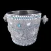 Picture of Isabella Adams Sea Life Champagne Ice Bucket featuring Pacific Opal and Clear Crystals