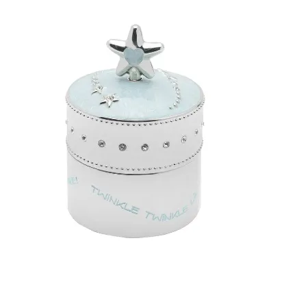 Picture of Wallace Baby Blue Star Nickel-plate Trinket Music Box