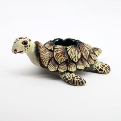 Picture of African Tortoise Ceramic Votive Holder from Ardmore Studio